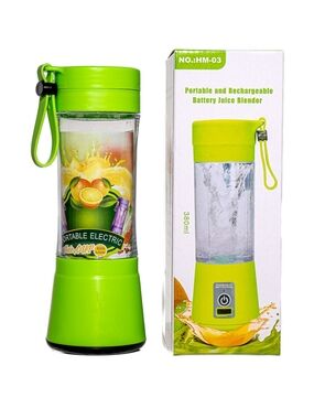 Portable Electric Juice Blender - Bright Lime Green